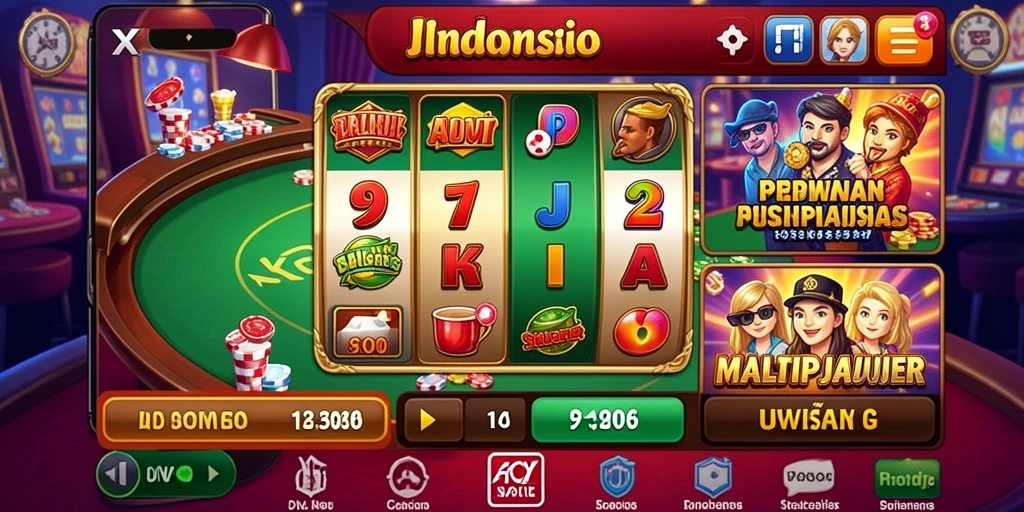Tampilan fitur sosial yang memudahkan interaksi antar pemain.