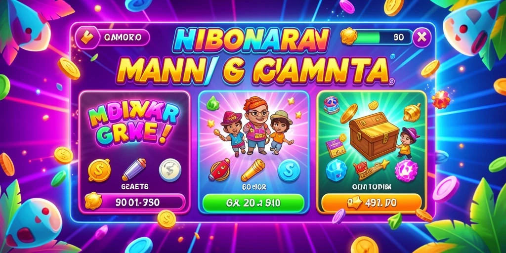 Berbagai pilihan permainan menarik yang siap dimainkan.