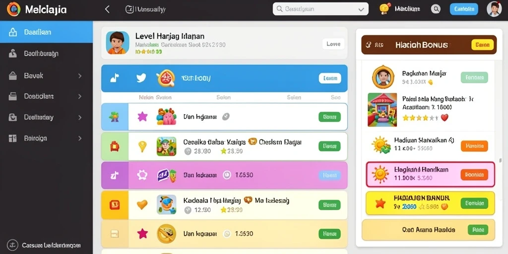 Varian permainan yang banyak dan beragam.